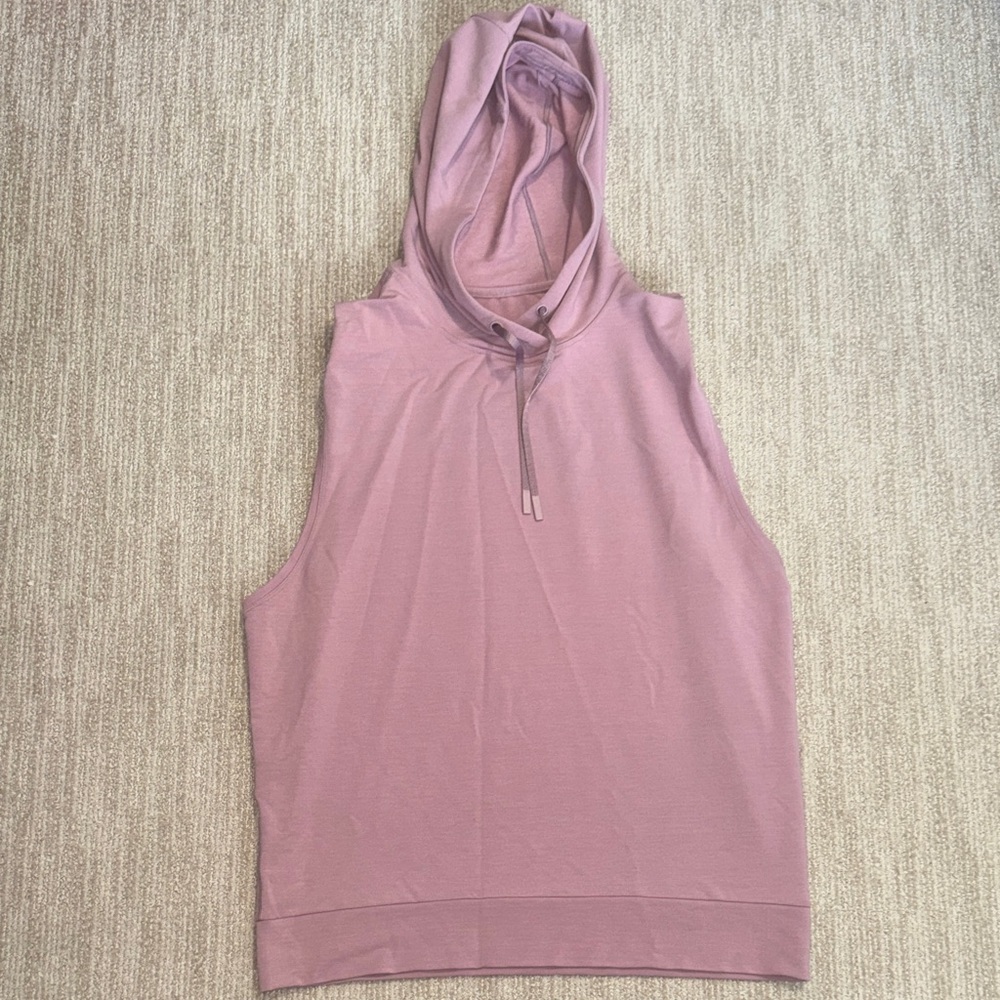 Lululemon Woman's Size 10 Stronger as One Sleeveless Hoodie Vintage Mauve - Picture 2 of 13